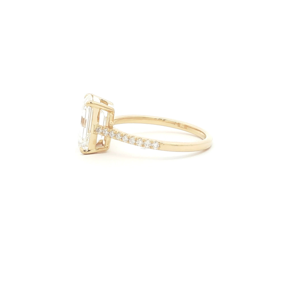 Emerald Cut Diamond Solitaire Ring