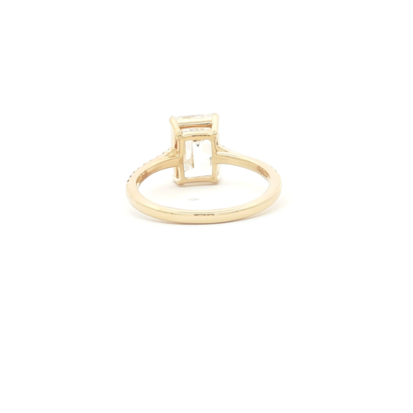 Emerald Cut Diamond Solitaire Ring