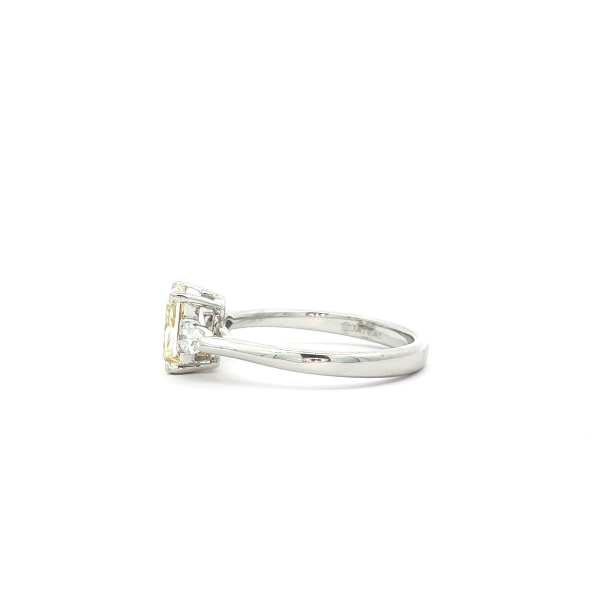 Fancy Intense Yellow Radiant Diamond Ring