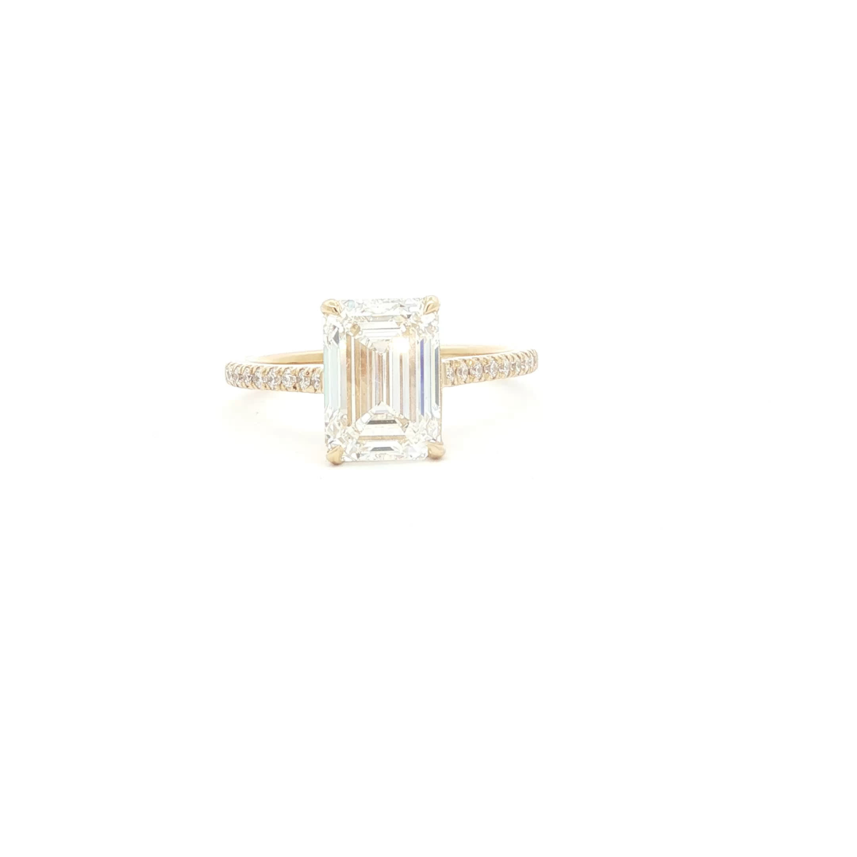Emerald Cut Diamond Solitaire Ring
