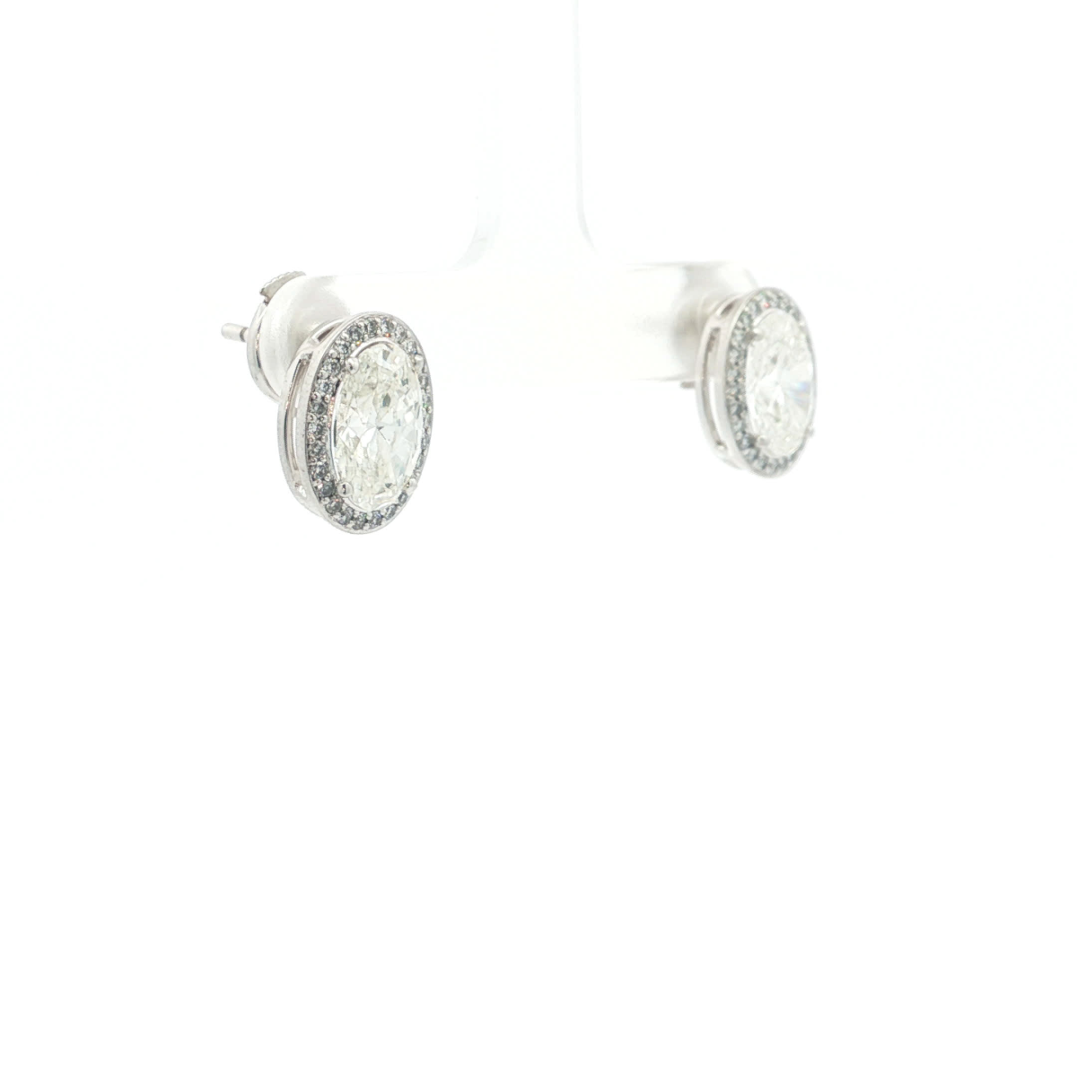 Oval Cut Diamond Stud Earrings