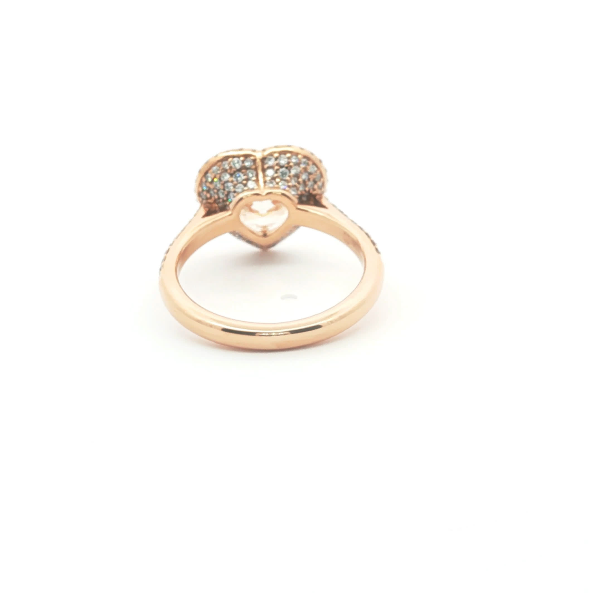 Heart Shaped Diamond Halo Ring