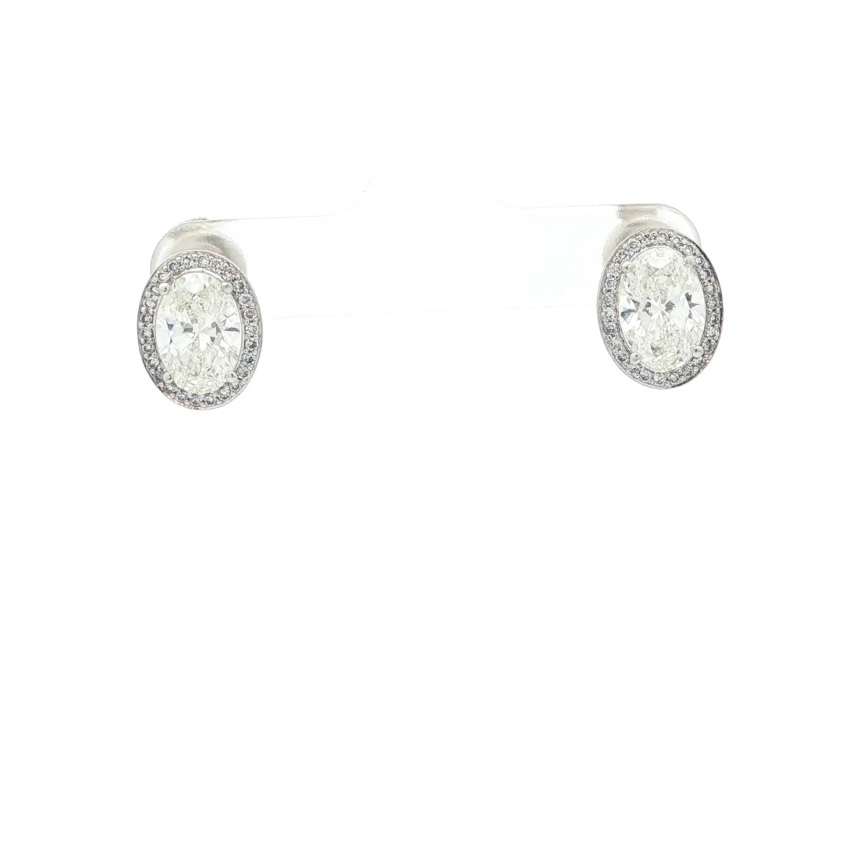 Oval Cut Diamond Stud Earrings