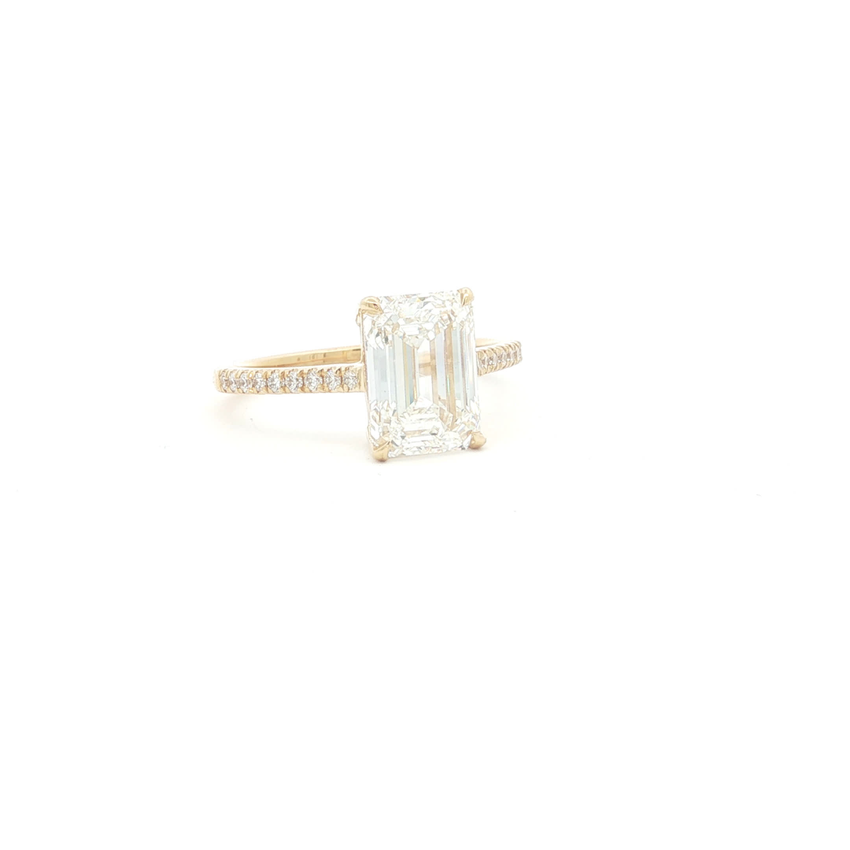 Emerald Cut Diamond Solitaire Ring
