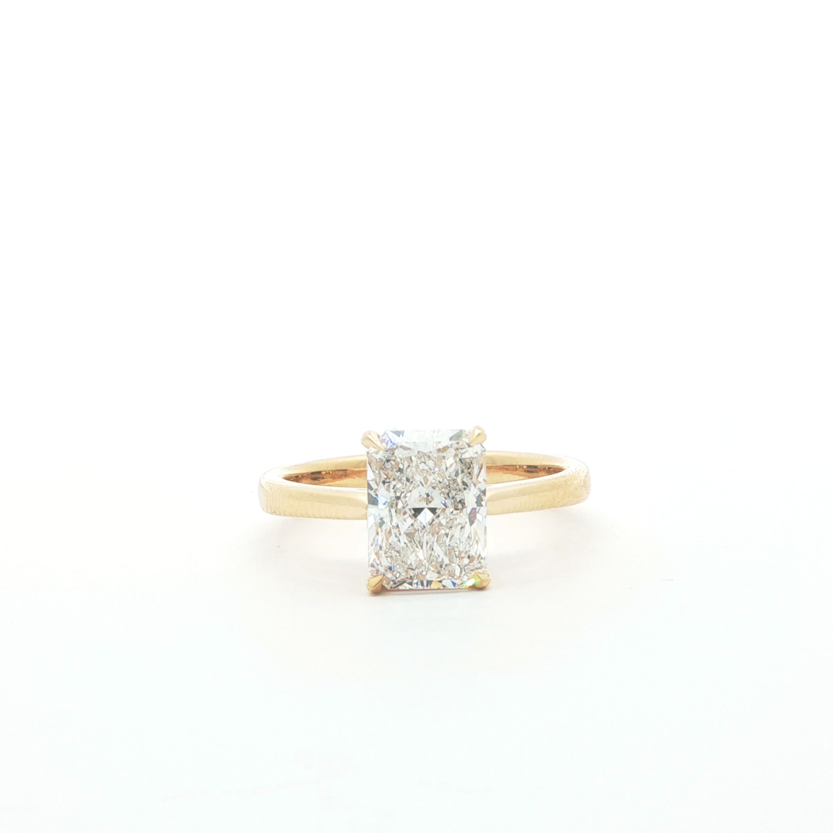 Radiant Cut Diamond Solitaire Ring