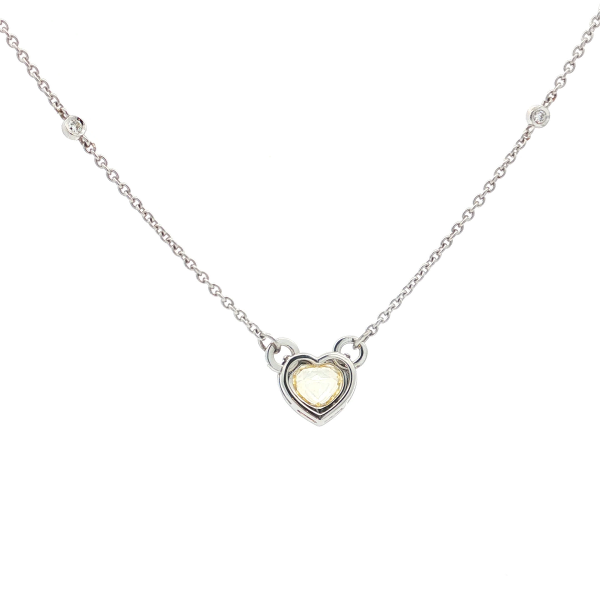 Heart Shaped Diamond Pendant