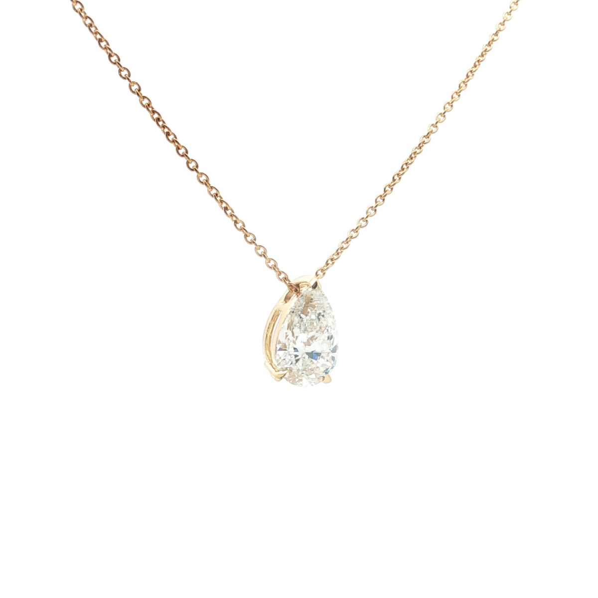Pear Cut Diamond Pendant