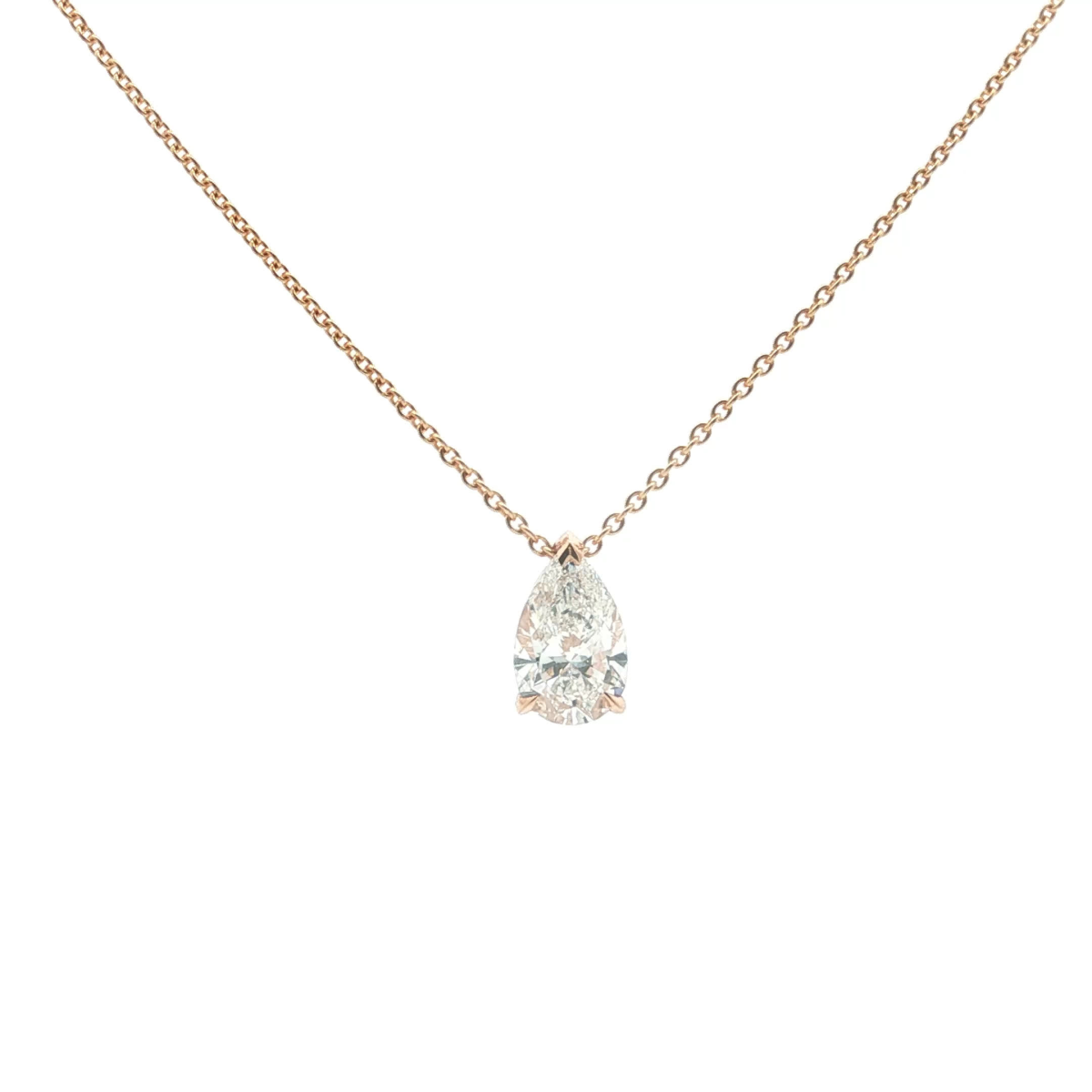 Pear Cut Diamond Pendant