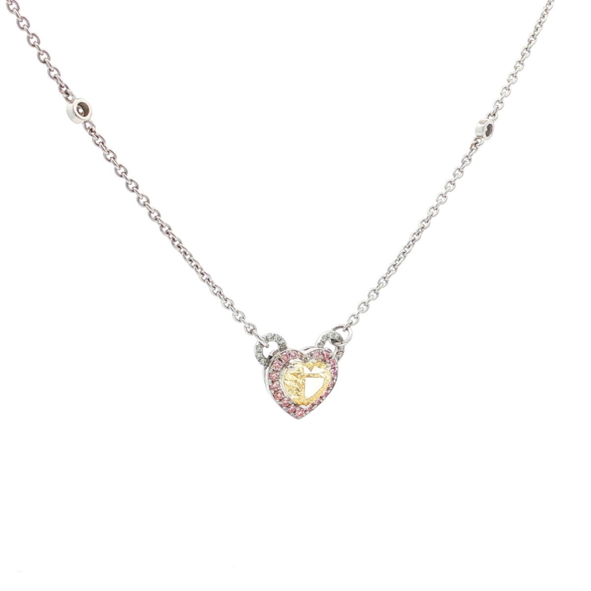 Heart Shaped Diamond Pendant
