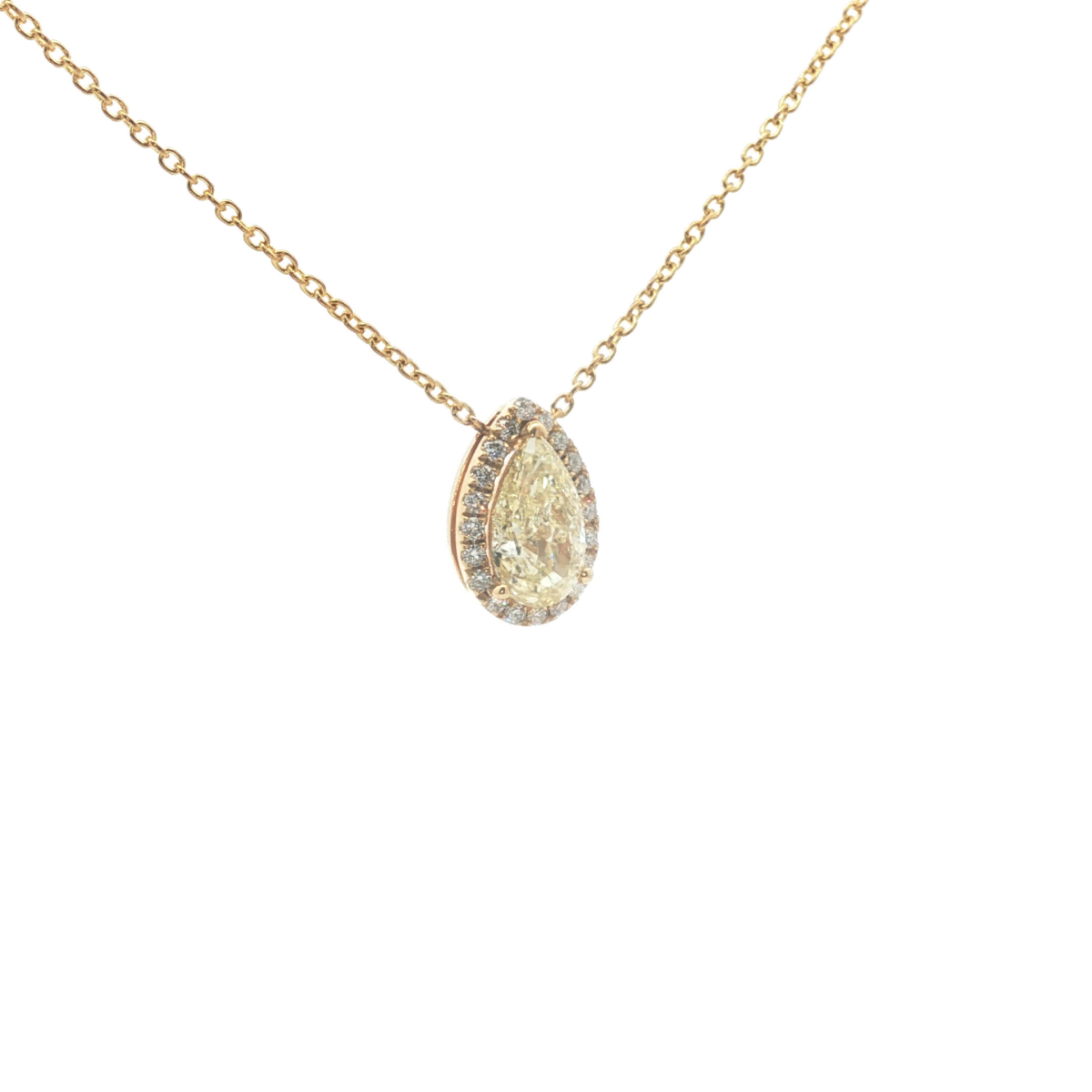 Pear Cut Diamond Pendant