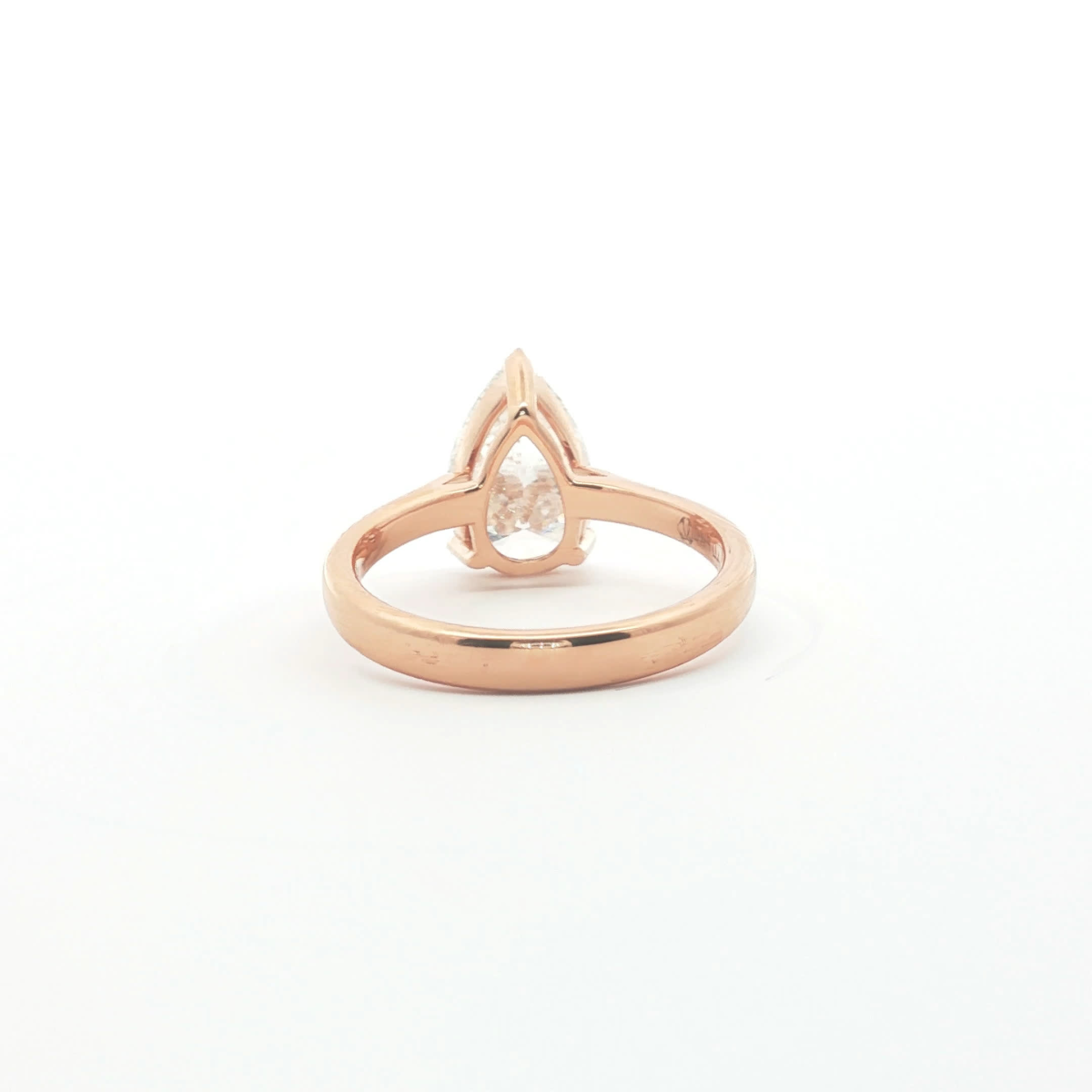 Pear Cut Diamond Solitaire Ring