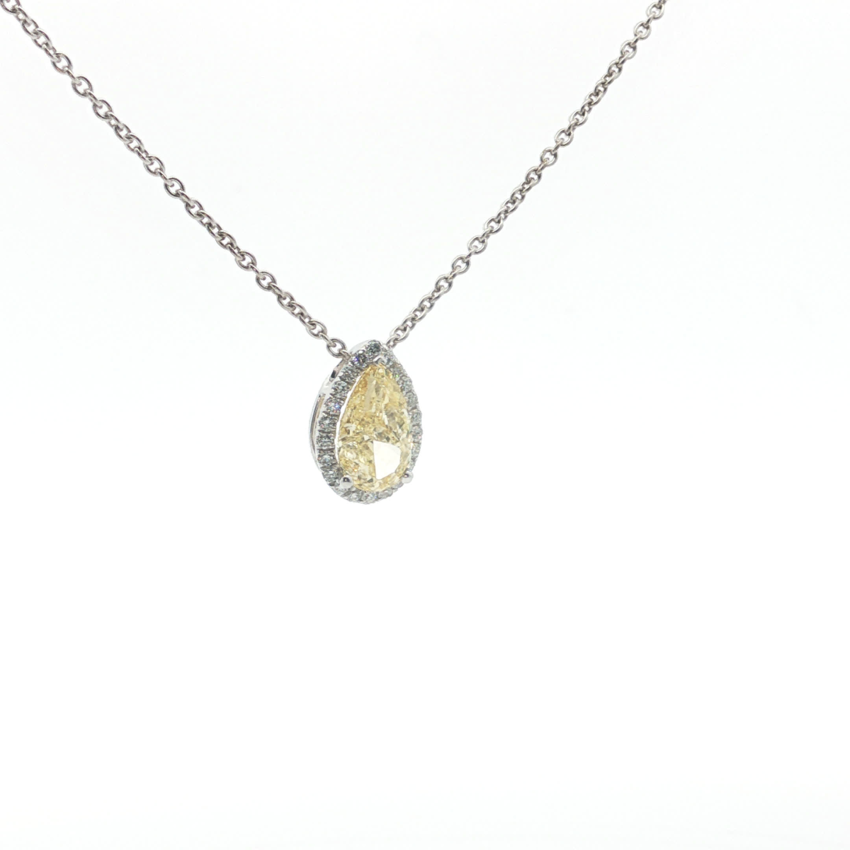 Pear Cut Diamond Pendant