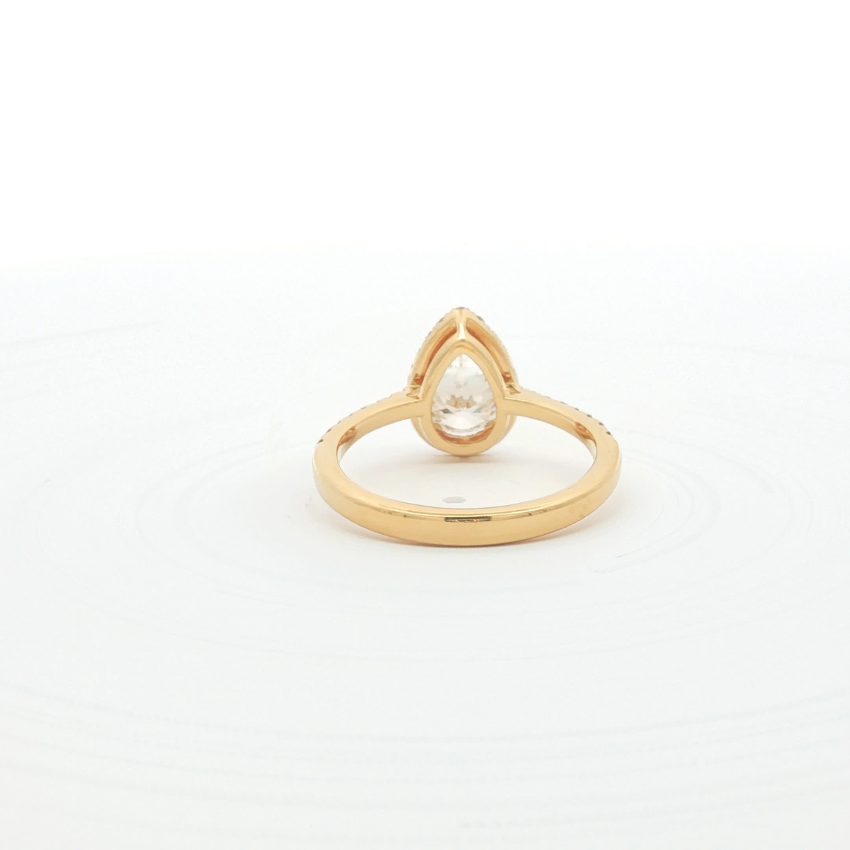 Pear Cut Diamond Halo Ring