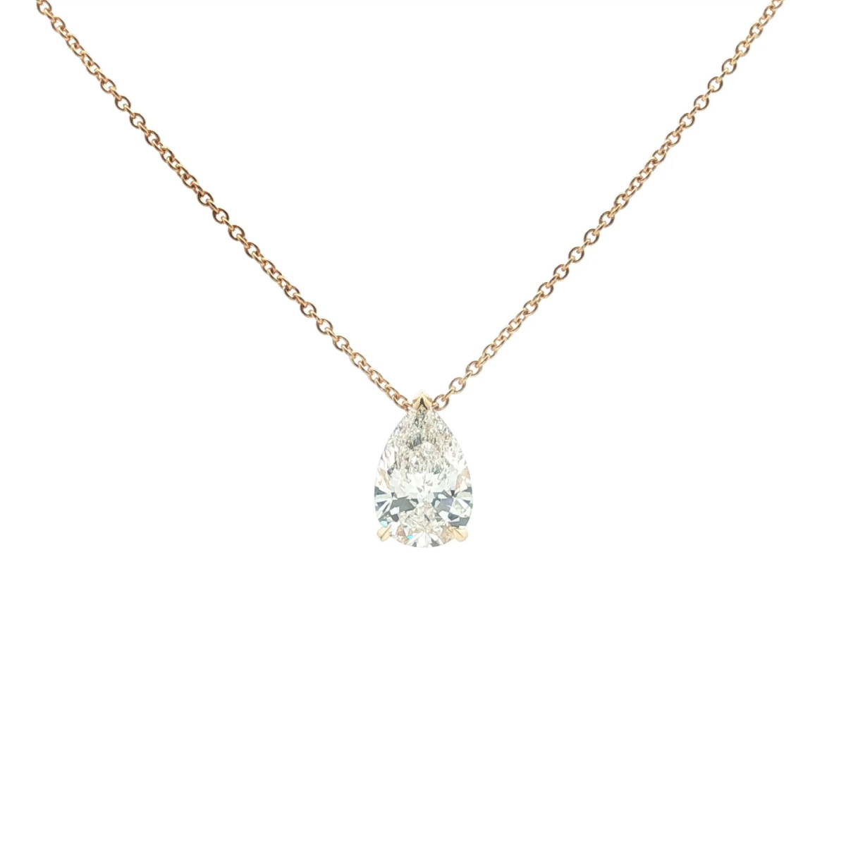 Pear Cut Diamond Pendant