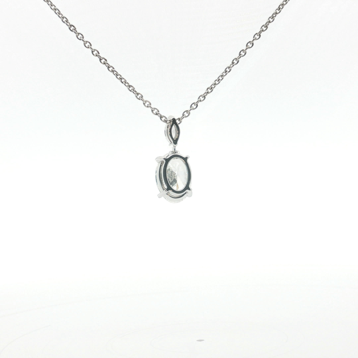 Oval Cut Diamond Pendant