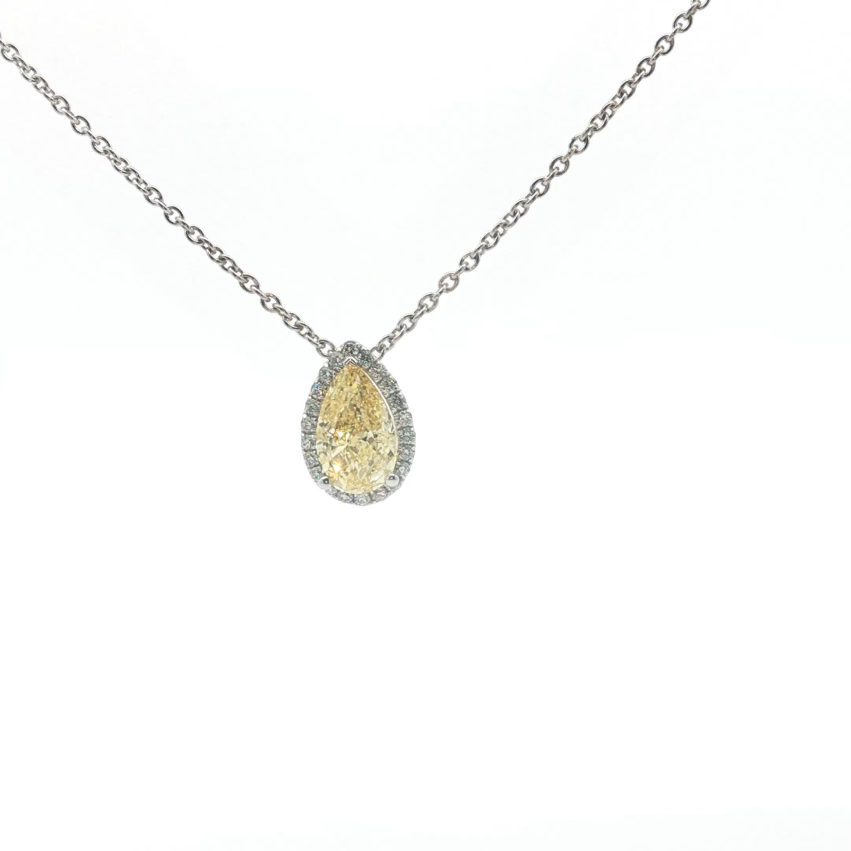 Pear Cut Diamond Pendant
