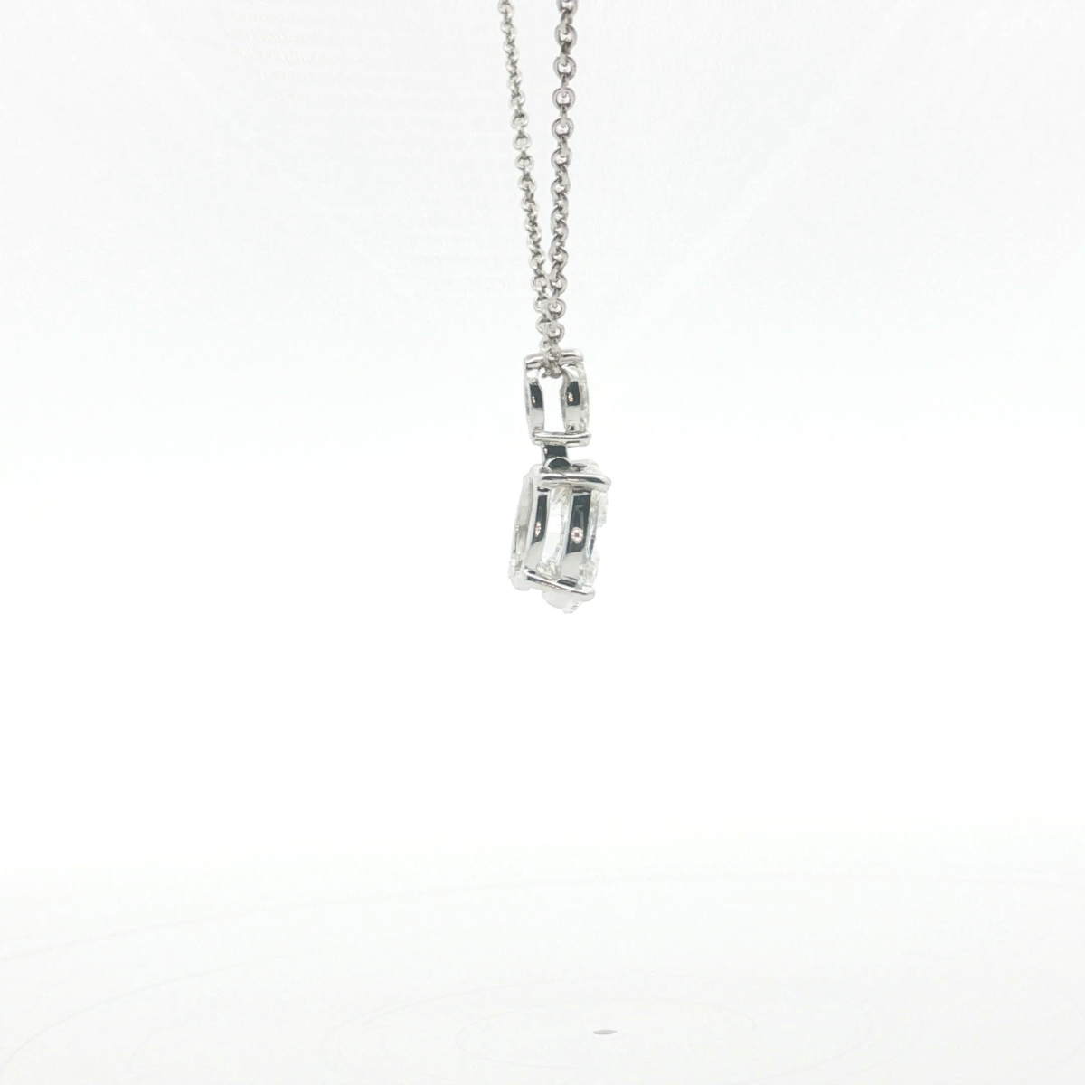 Oval Cut Diamond Pendant