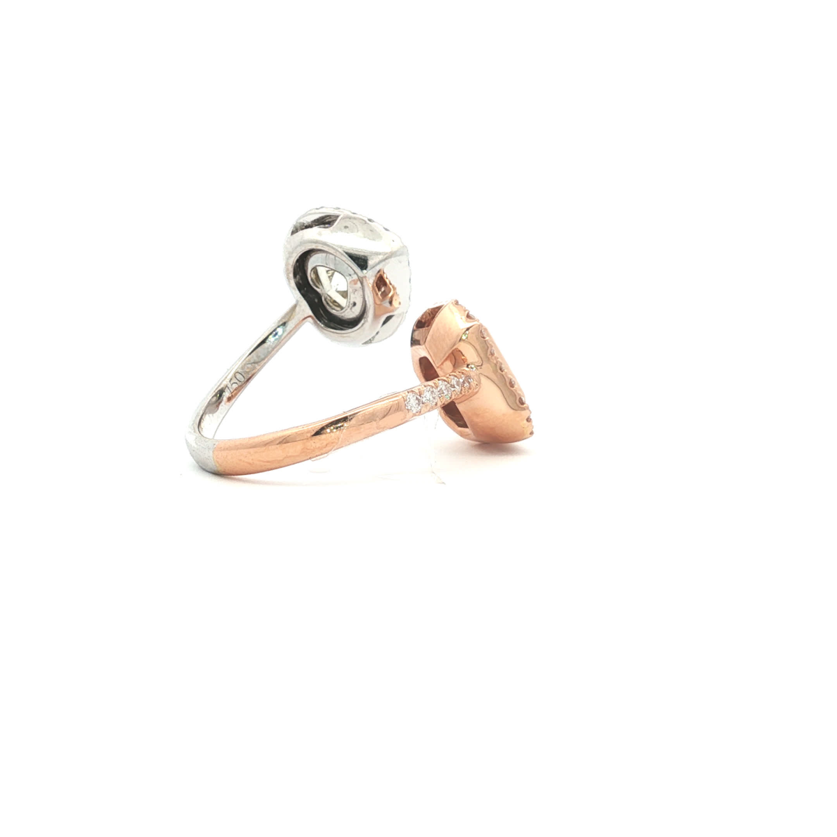 Emerald and Heart Multi-Diamonds Ring