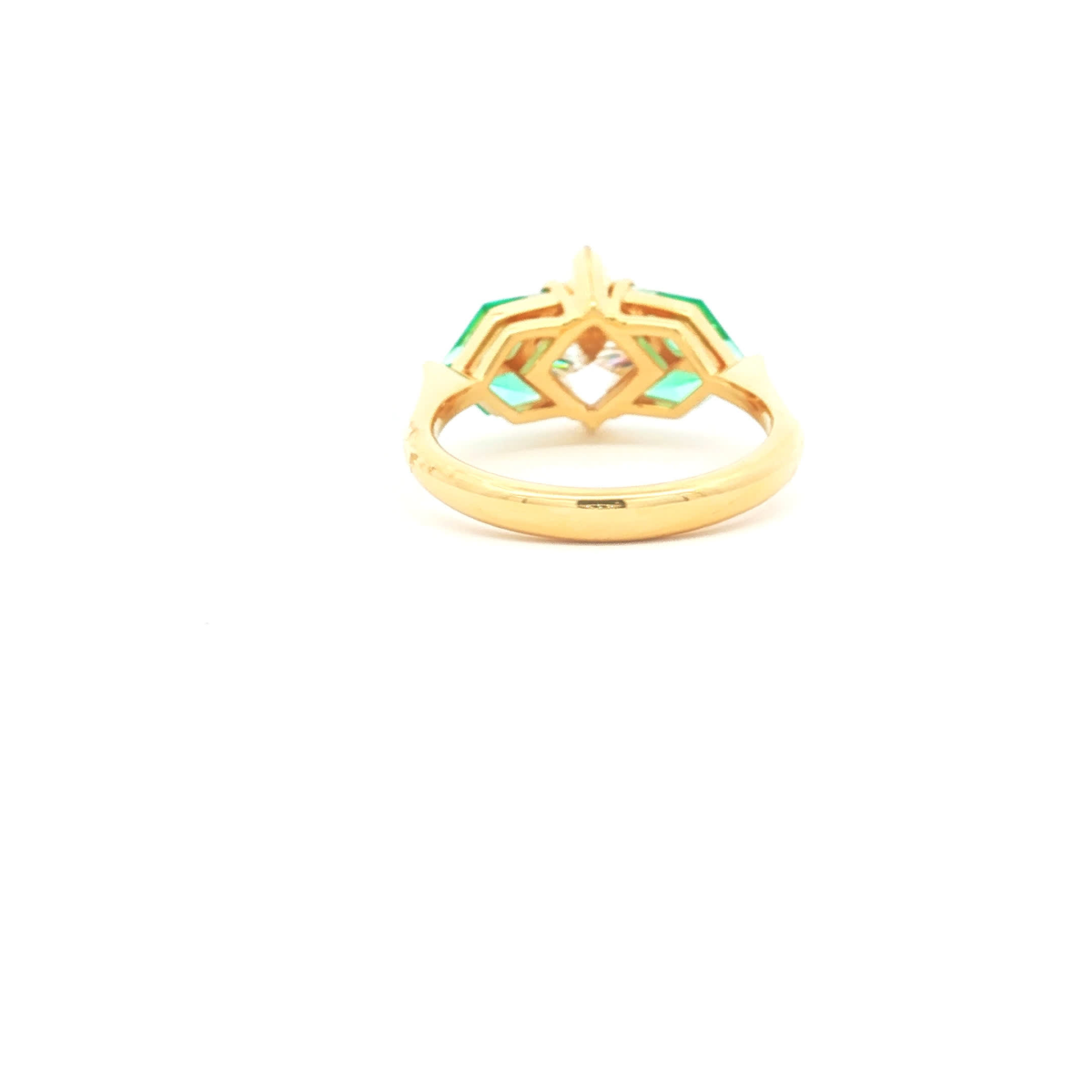 Princess Diamond Ring in Yellow Gold