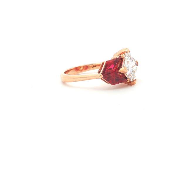 Princess Cut Diamond in Rose Gold Ring