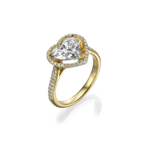 Heart Halo Ring