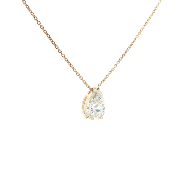 Pear Cut Diamond Pendant